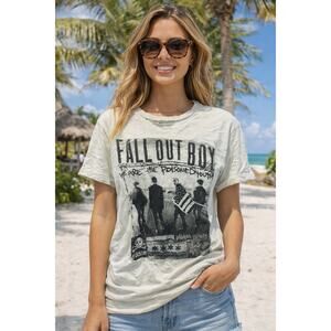 Fall Out Boy T-Shirt Vintage Graphic Tee We Are The Poisoned Youth Chicago Band